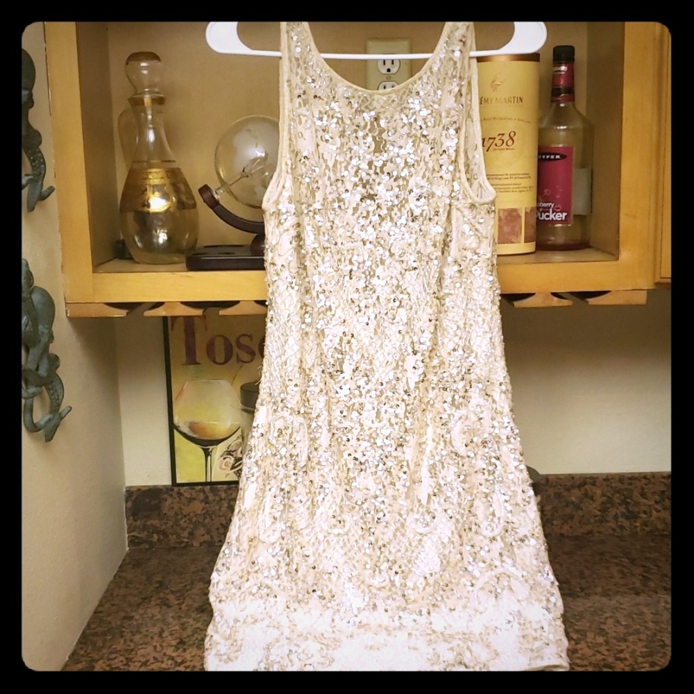 Aidan mattox sequin dress
